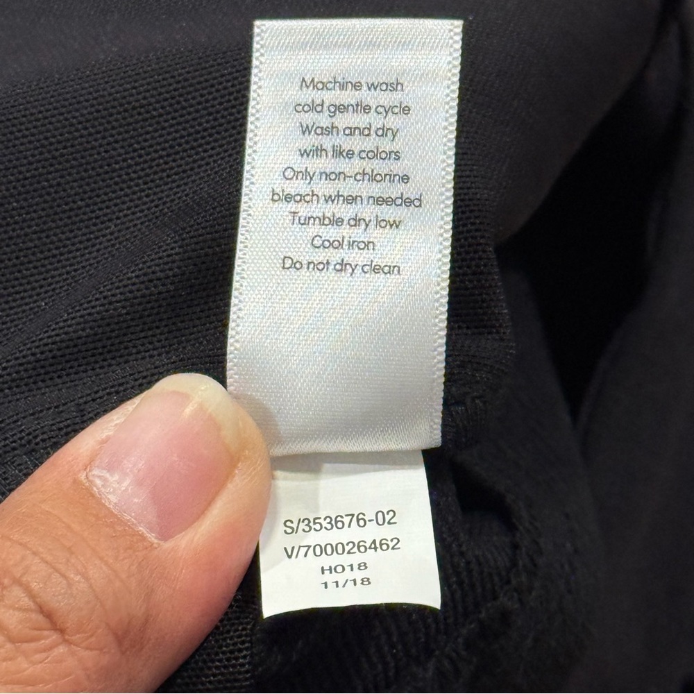 Athleta Size 6 Black Wander Stash Skinny Pant Everyday Stretch Office Travel - Picture 7 of 7